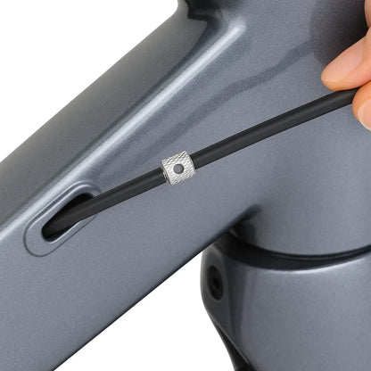 Outil de routage câble interne vélo - Aluminium argent - 2 pièces - Pour frein et dérailleur - Compatibilité universelle