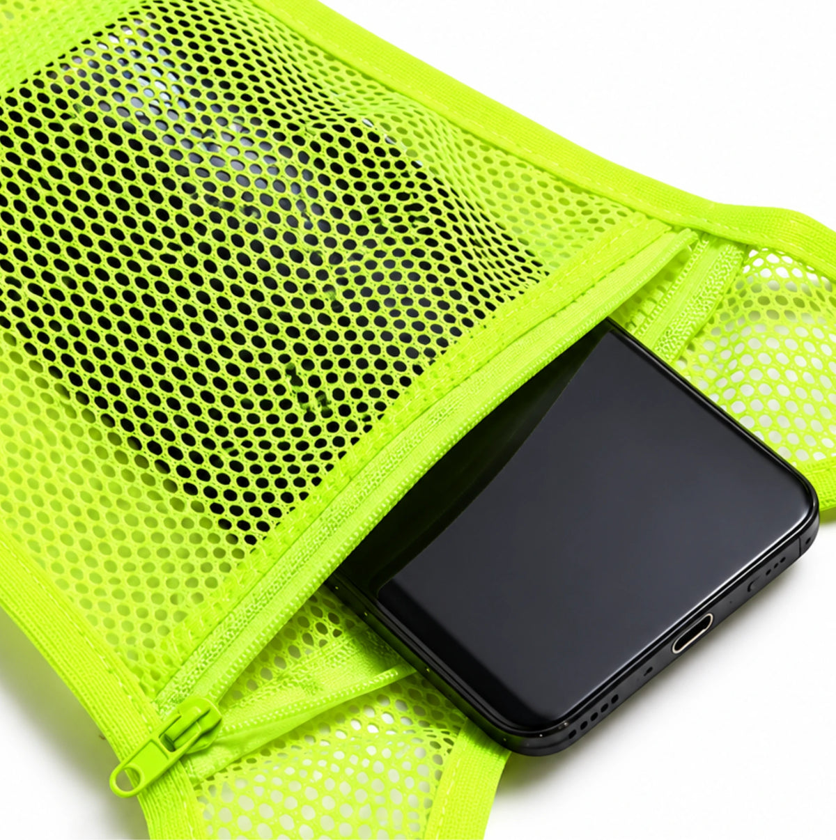 Gilet de sécurité réfléchissant haute visibilité avec poche centrale