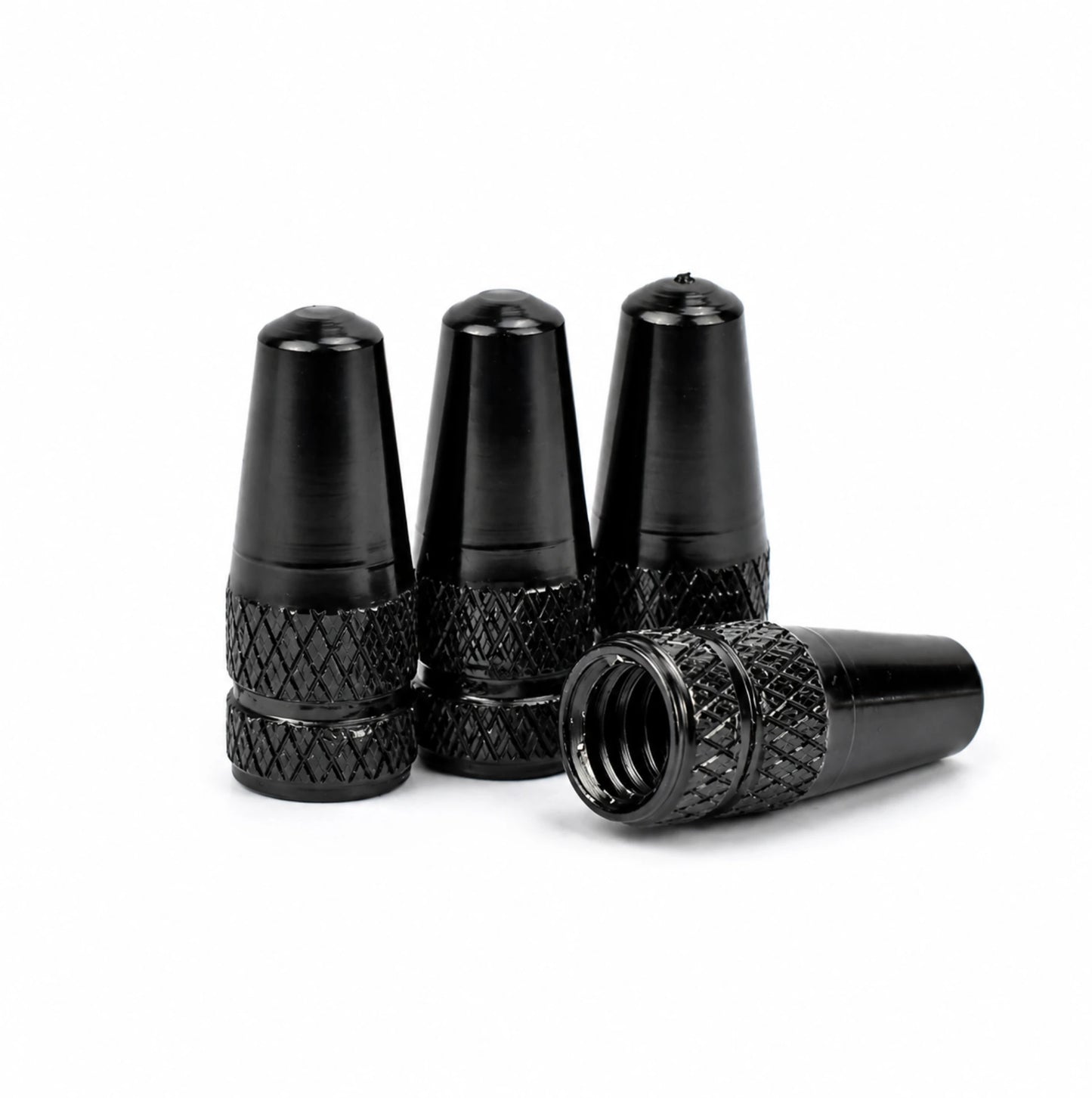 Lot de 4 bouchons de valve Presta en alliage d'aluminium