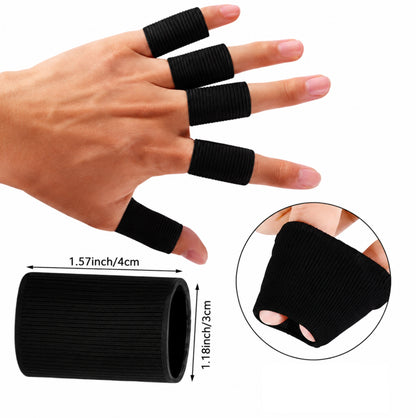 Manchons de protection élastiques pour doigts - Lot de 10 - Sport et maintien des phalanges