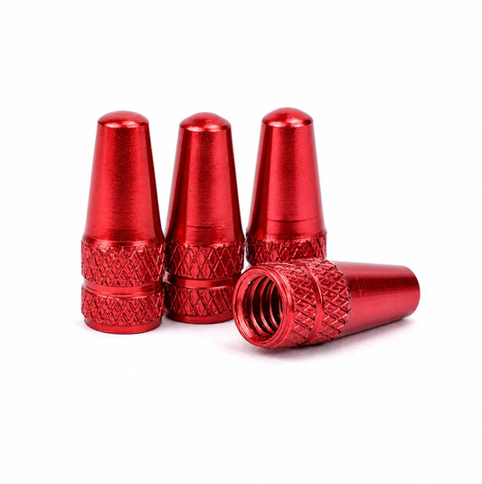 Lot de 4 bouchons de valve Presta en alliage d'aluminium