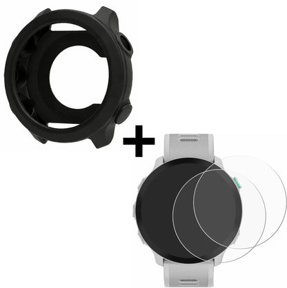 Pack protection Garmin Forerunner 55 - Coque en silicone + 2 films hydrogel