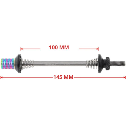 Axe de roue arrière à serrage rapide vélo – Alliage titane/aluminium, 100 mm – vue 6
