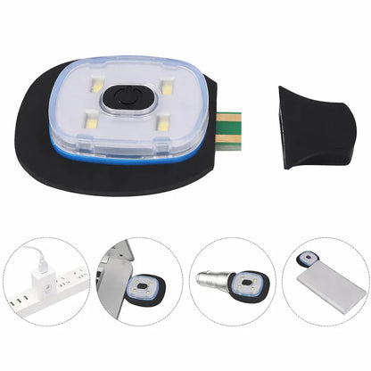Bonnet unisexe avec lumière LED intégrée amovible - Rechargeable USB (hiver et activités nocturnes) – vue 3