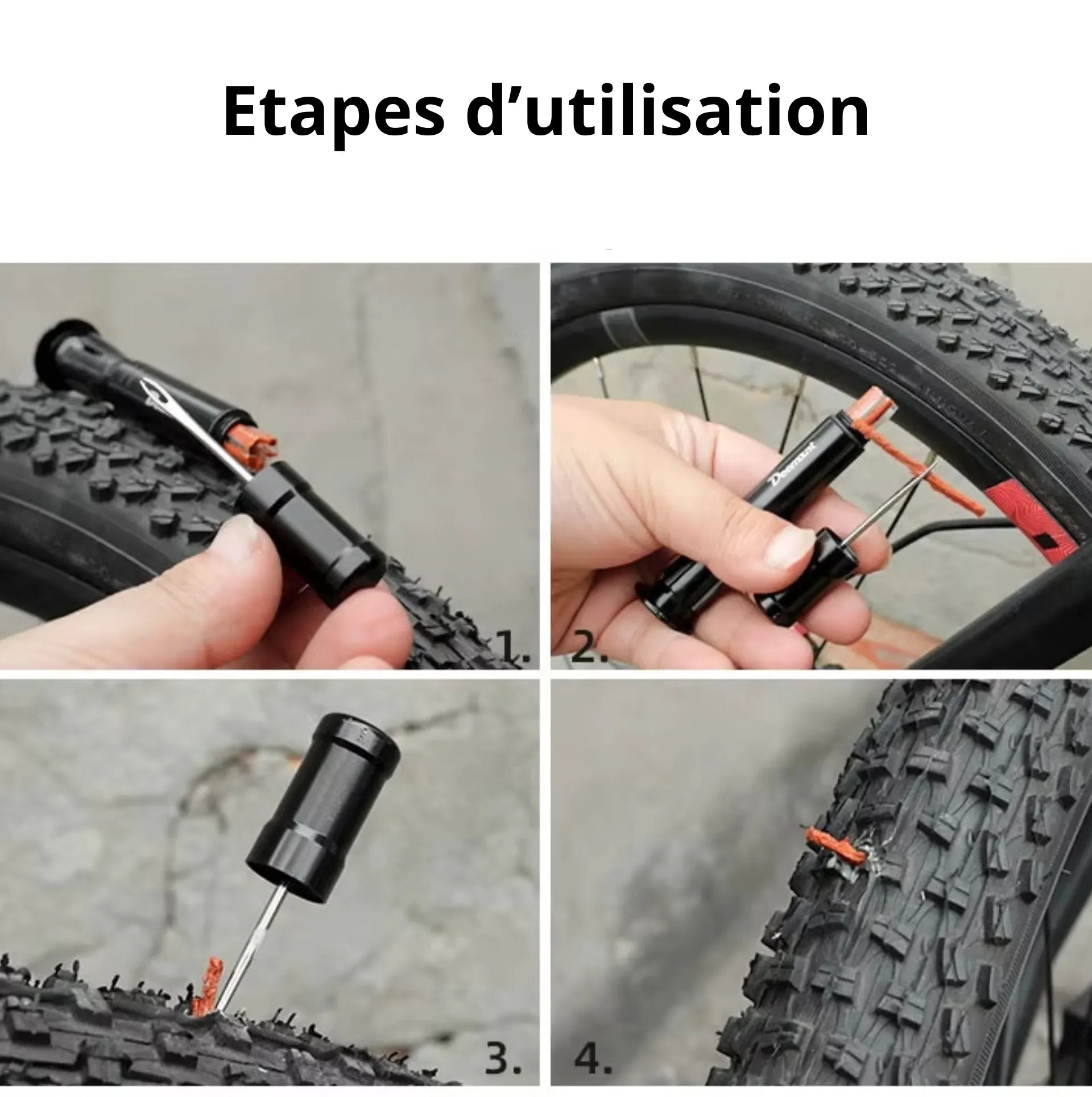 Bouchon de cintre Kit de Réparation Tubeless pour Vélo – vue 3