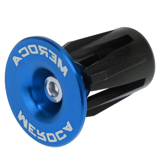Bouchons de cintre vélo – 22 à 24 mm – Vis M4 – Bleu