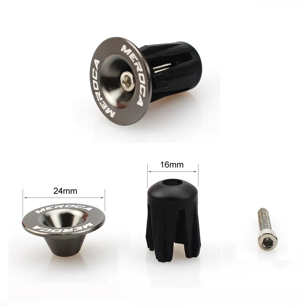 Bouchons de cintre vélo – 22 à 24 mm – Vis M4 – Gris – vue 3
