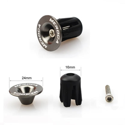 Bouchons de cintre vélo – 22 à 24 mm – Vis M4 – Gris – vue 3