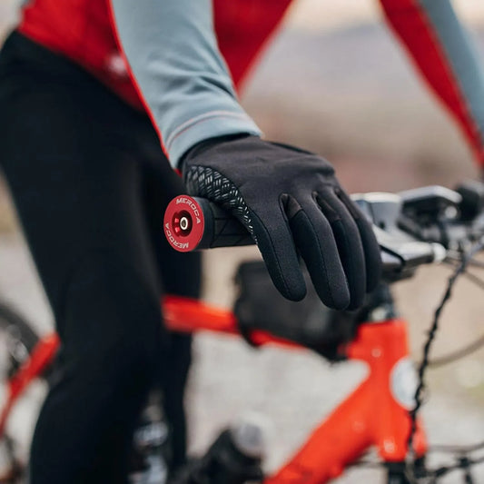 Bouchons de cintre vélo – 22 à 24 mm – Vis M4 – Rouge