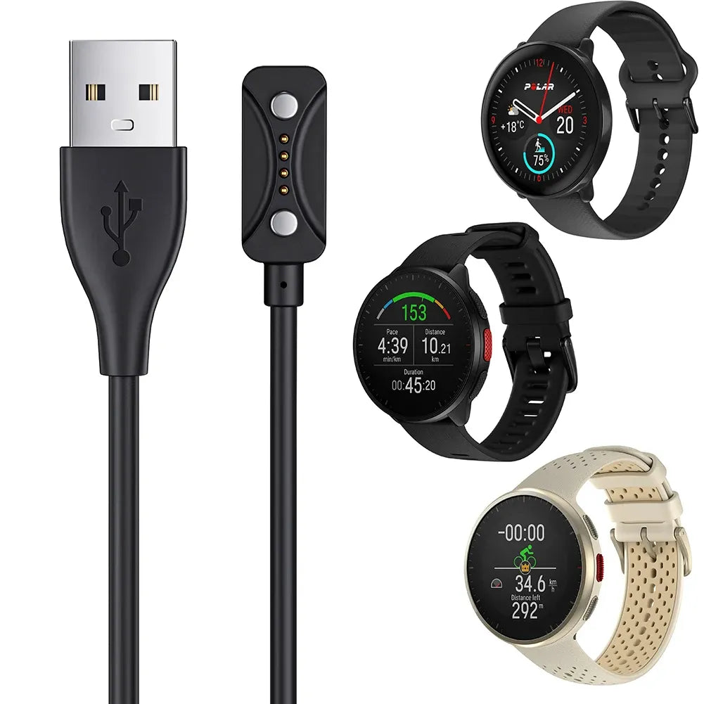 Câble de charge magnétique USB 1 m – Compatible Polar Pacer / Pacer Pro / Ignite 3 / Vantage V3 – vue 6