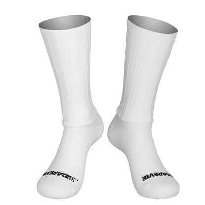 Chaussettes AERO 37/45 – Blanches – Performance et Confort Vélo Route – vue 8