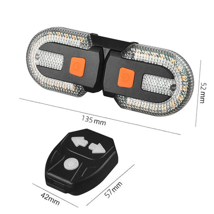 Clignotants vélo LED avec télécommande sans fil – 3 en 1 USB rechargeable – vue 4