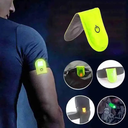 Clip lumineux LED réfléchissant magnétique - Sécurité running, marche et vélo – vue 5