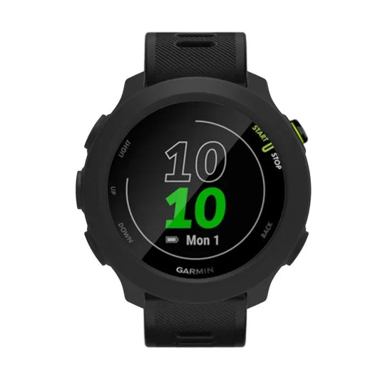 Coque de protection souple en silicone pour Garmin Forerunner 55/158 - Noir