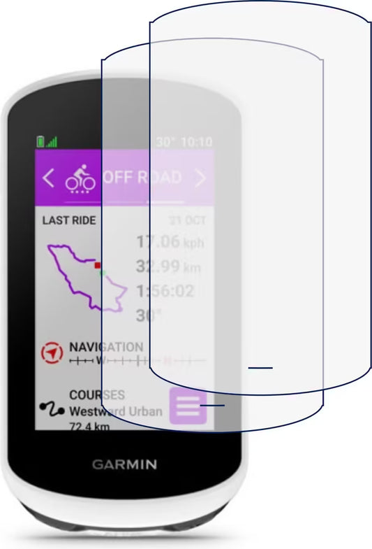 Ecran de protection en verre trempé pour Garmin edge explore 2