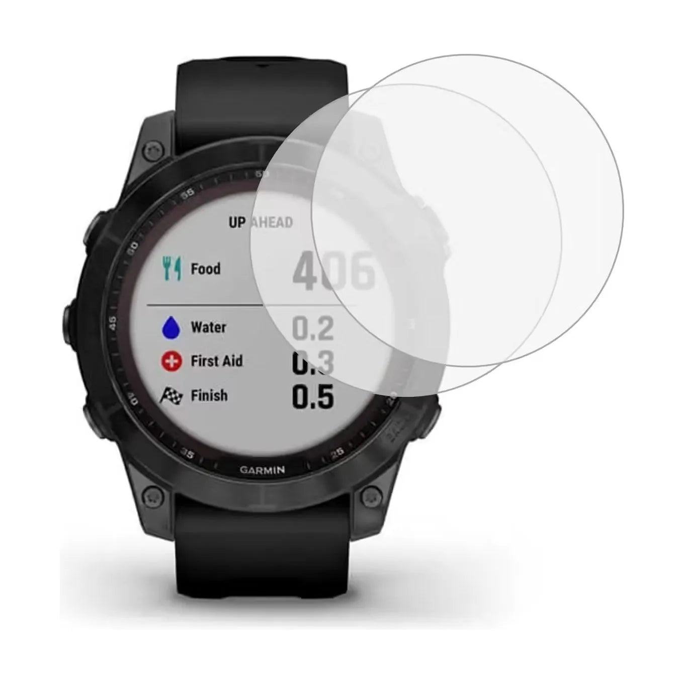Ecran de Protection en verre trempé pour Garmin Fenix 7S – vue 2