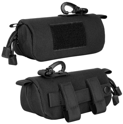 Étui tactique lunettes semi-rigide - Molle + clip mousqueton - protection anti-écrasement