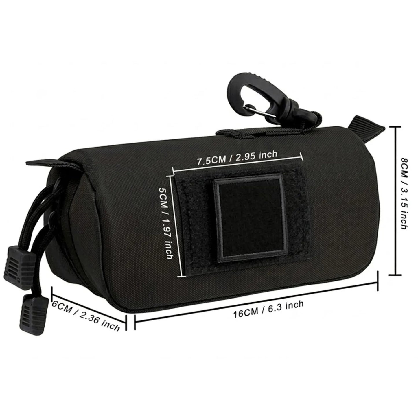 Étui tactique lunettes semi-rigide - Molle + clip mousqueton - protection anti-écrasement – vue 6
