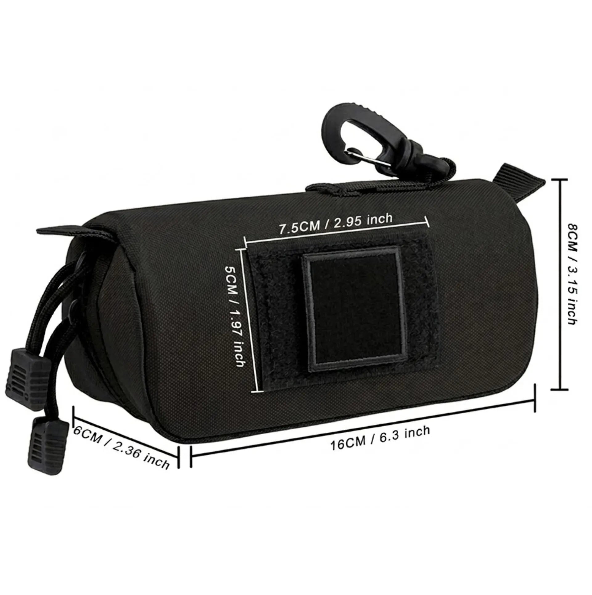 Étui tactique lunettes semi-rigide - Molle + clip mousqueton - protection anti-écrasement – vue 6