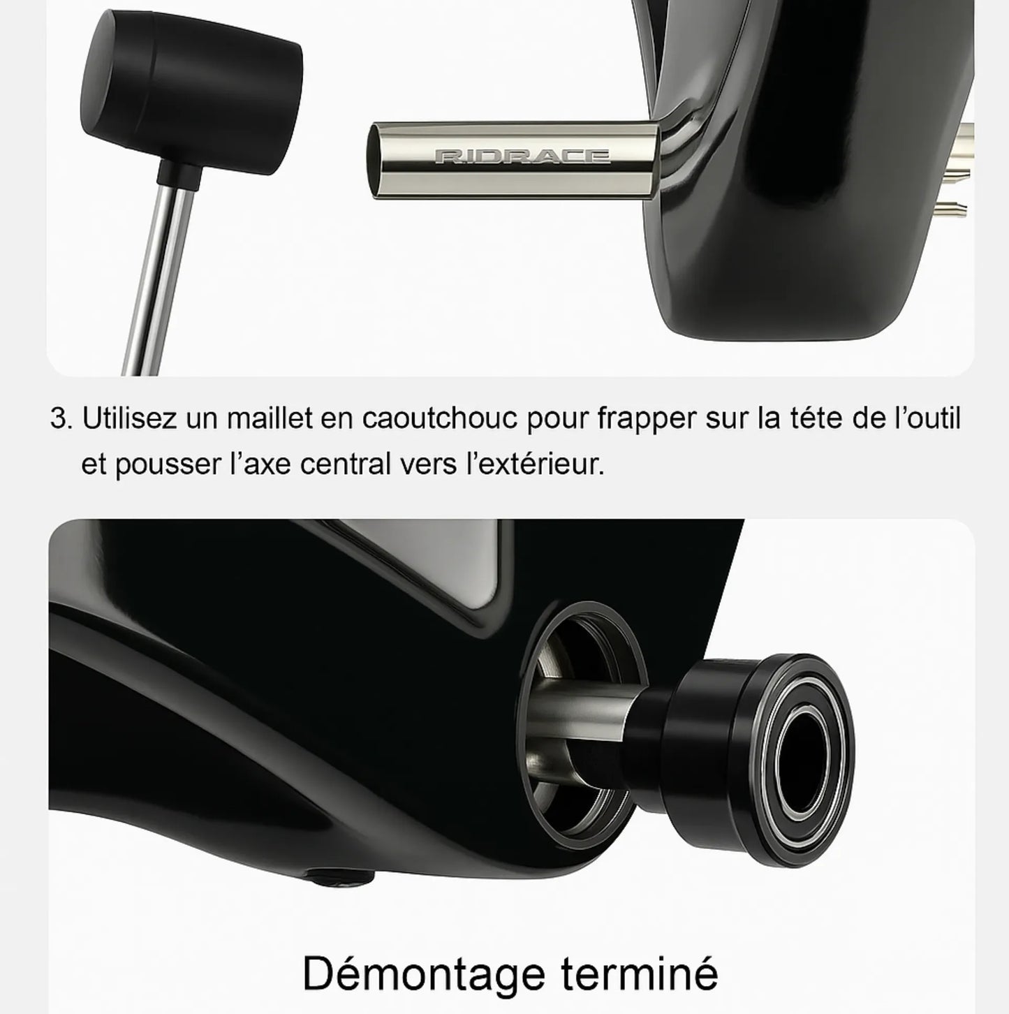 Extracteur de boîtier de pédalier press-fit – Compatible BB86, BB92, BB30, PF30 – vue 2