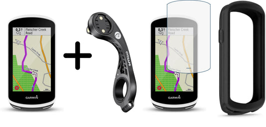 Garmin Edge 1030 reconditionné parfait état + Pack Accessoires (Ecran de protection + Housse + Support déporté XL)
 Bikeflow