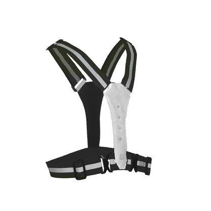 Gilet de sécurité LED haute visibilité – 360° gris réfléchissant – vue 6