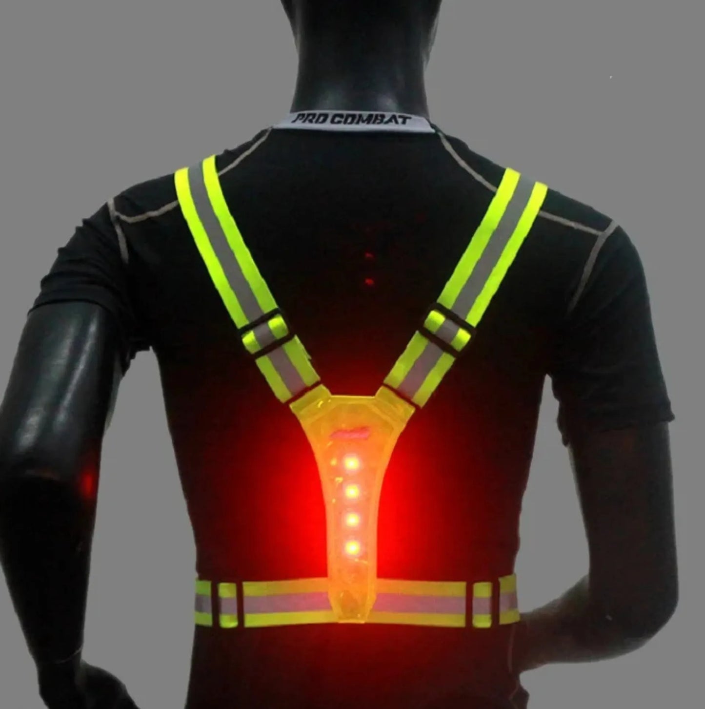 Gilet de sécurité LED haute visibilité – 360° réfléchissant – vue 3