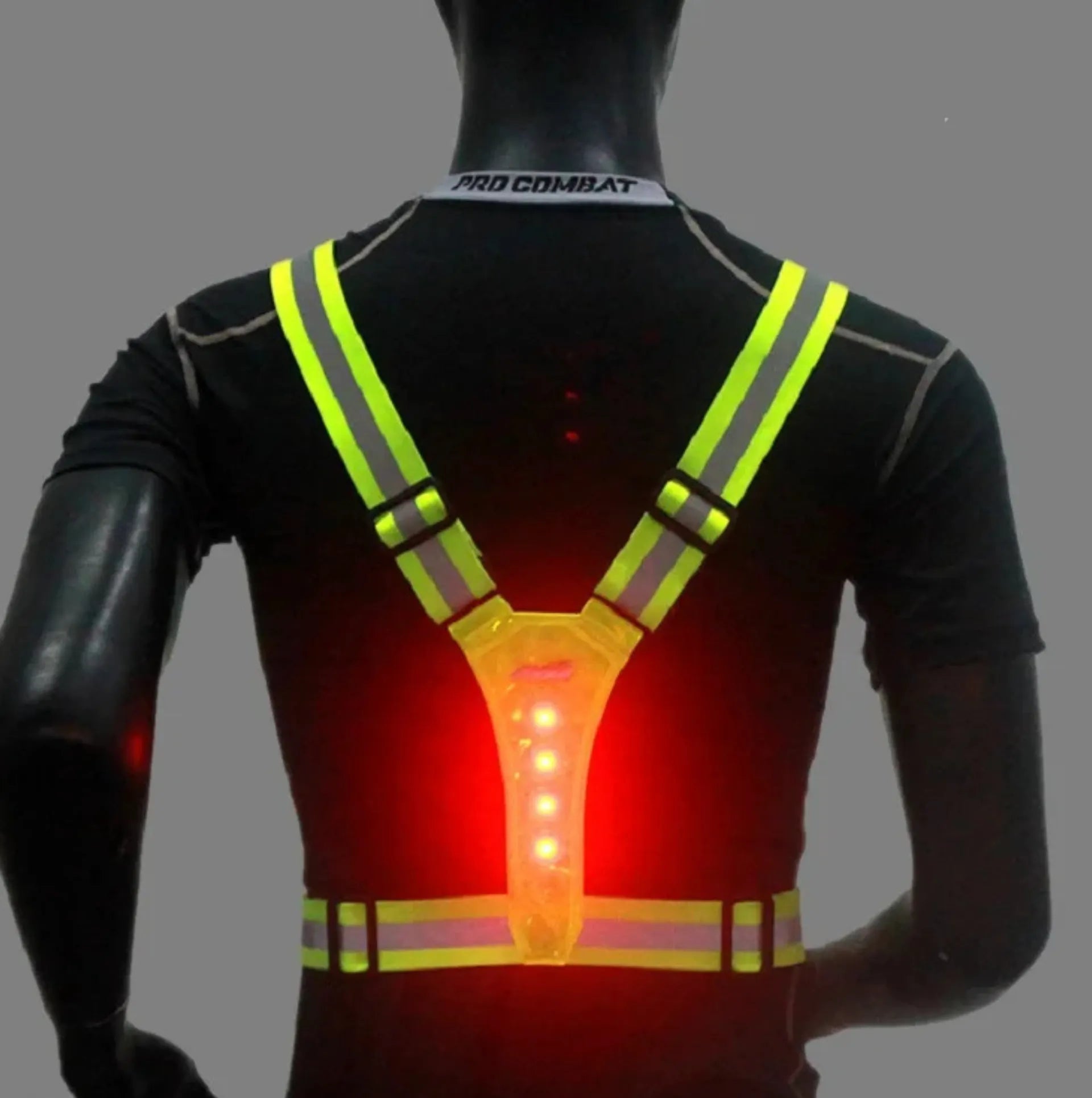 Gilet de sécurité LED haute visibilité – 360° réfléchissant – vue 3