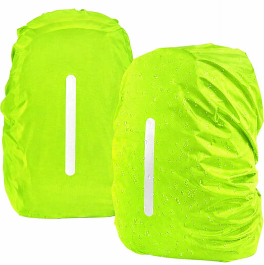 Housse de pluie pour sac à dos réfléchissante étanche jaune
