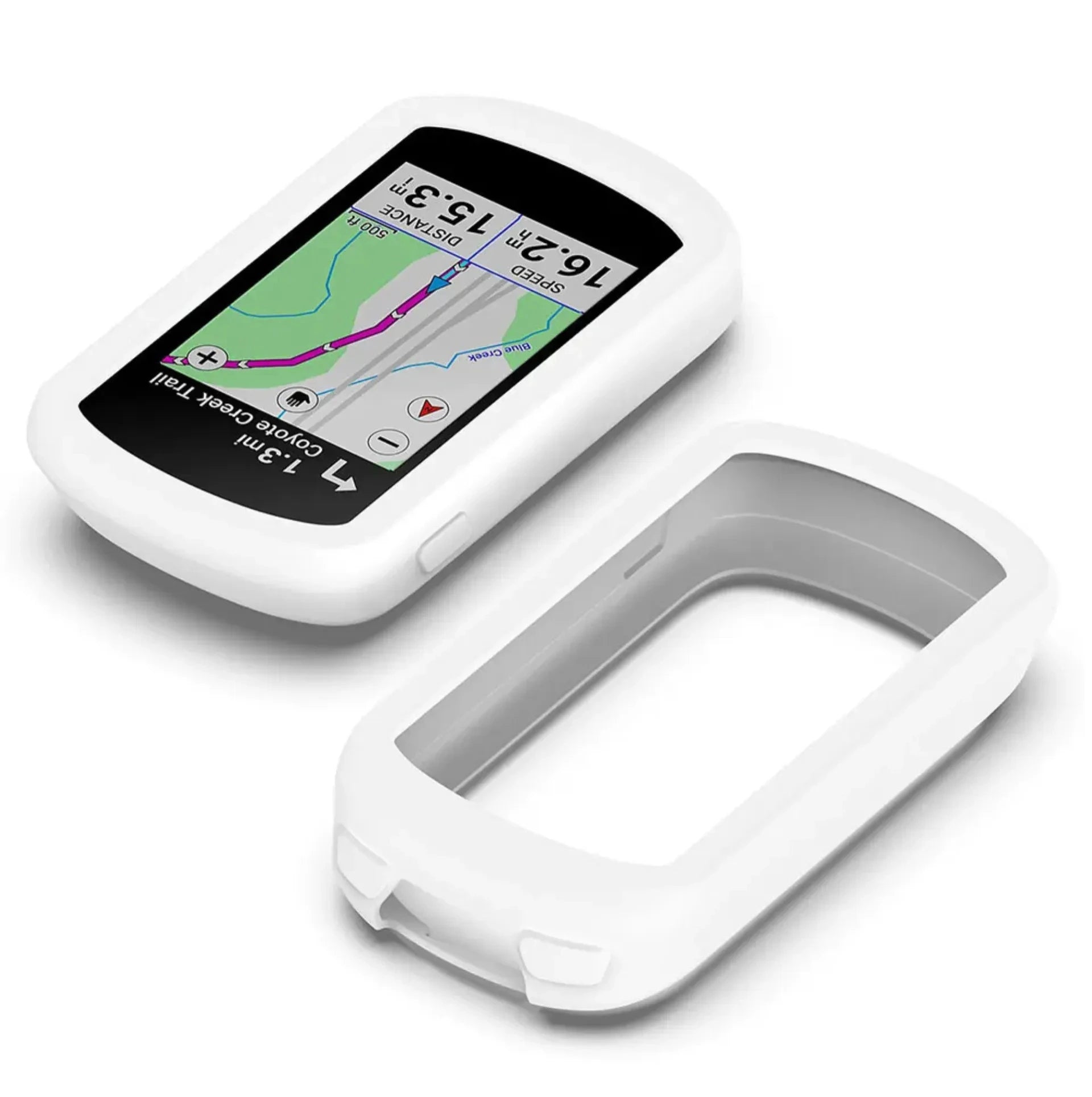 Housse de protection silicone pour Garmin Edge Explore 2 – Blanc – vue 2