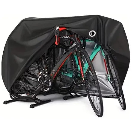 Housse de protection vélo extérieure 2 à 3 vélos – Imperméable Anti-UV Anti-poussière – Protection vélo contre pluie soleil vent – Avec trou antivol