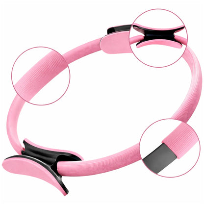 Kit complet Pilates/Fitness-Anneau, bandes élastiques, disques de glisse, mini balle et chaussettes yoga – vue 3