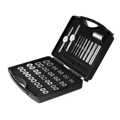 Kit d’installation et d'extraction de roulements de moyeu vélo – 20 paires de blocs + 8 tubes de guidage – vue 5