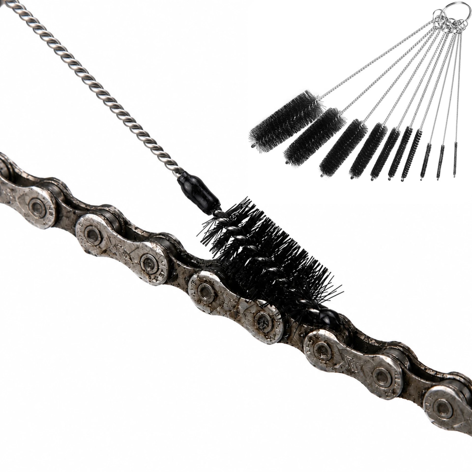 Kit de 10 brosses de nettoyage de précision – Vélo, composants et équipements techniques