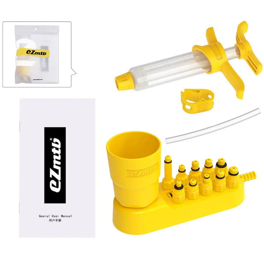 Kit de purge frein hydraulique vélo – Seringue + entonnoir + adaptateurs