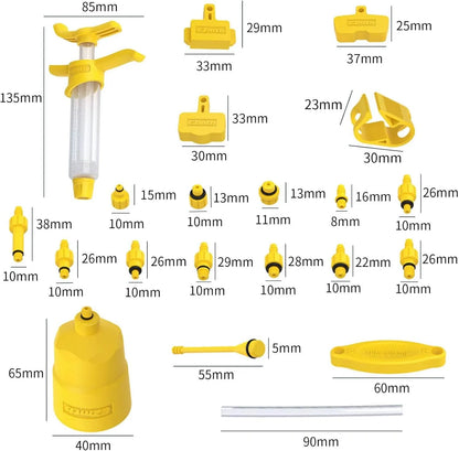 Kit universel de purge de freins vélo – Compatible Shimano/SRAM/Magura/Tektro (bouteille + entonnoir + – vue 3