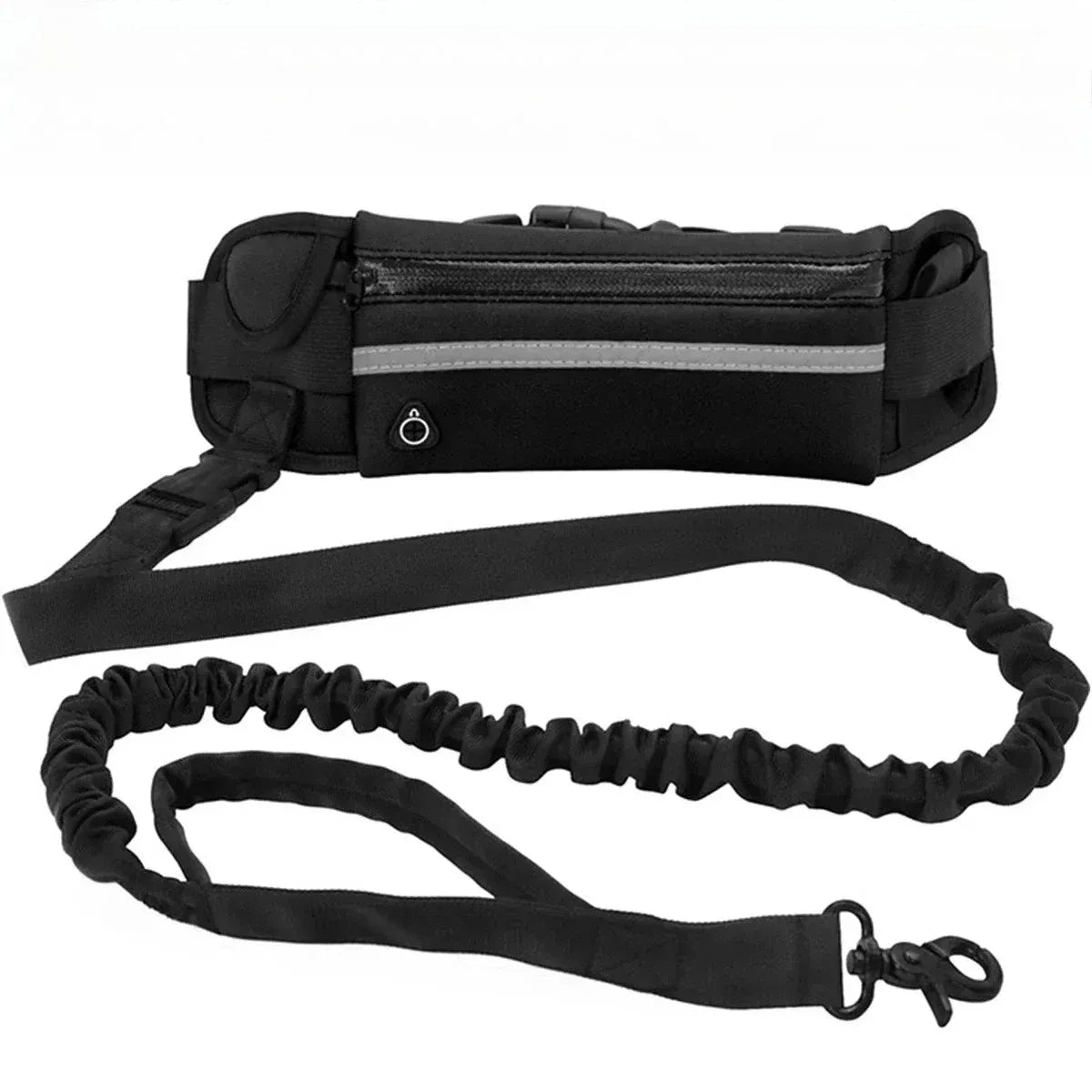 Laisse de taille mains libres pour chien en nylon – Ceinture de course avec sac et corde de traction