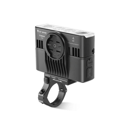 Lampe avant vélo haute puissance 1700 lumens angle ajustable - support compteur/éclairage - West Biking – vue 3