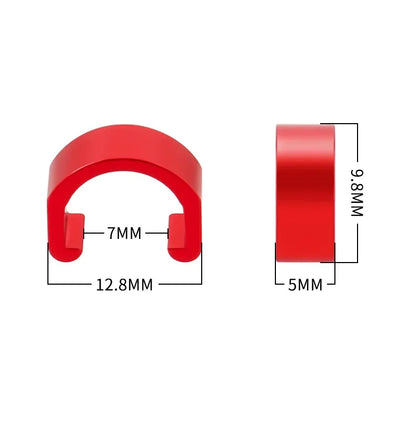 Lot de 10 clips de fixation pour gaines et durites – Aluminium – vue 3