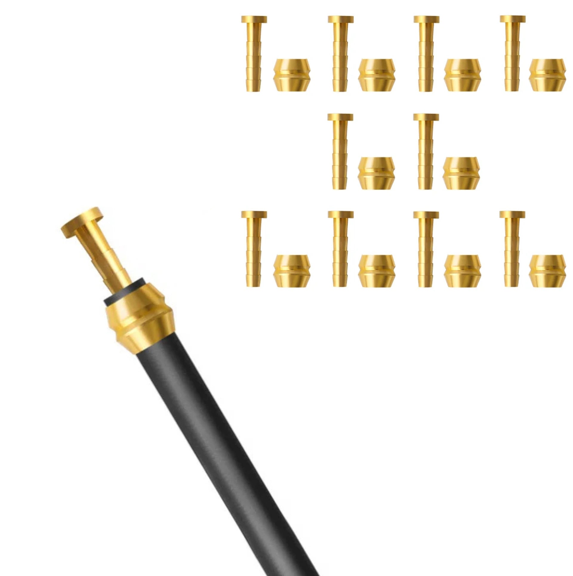 Lot de 10 kits olive + insert BH59 pour durite de frein hydraulique Shimano – vue 2