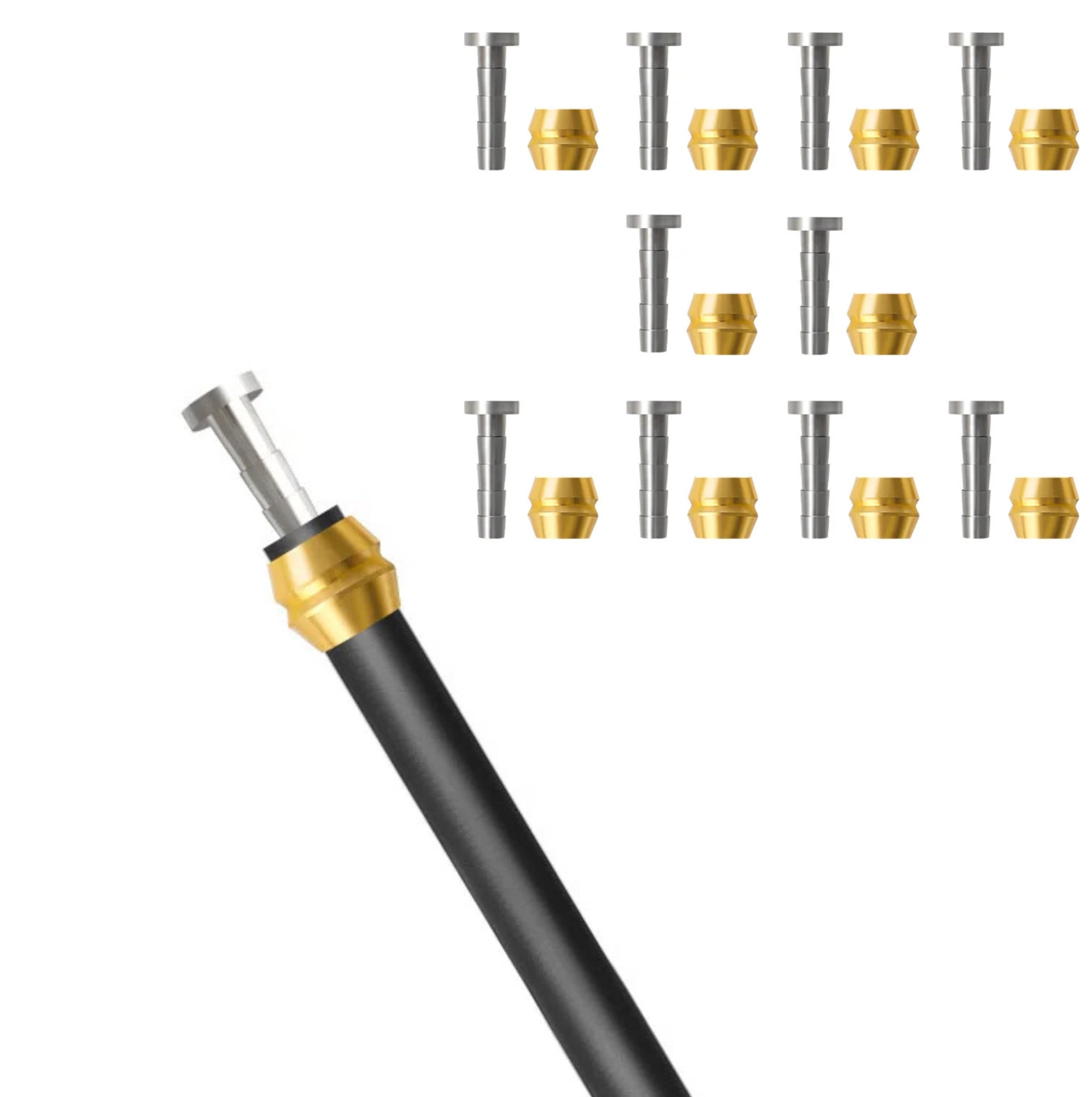 Lot de 10 kits olive + insert BH90 pour durite de frein hydraulique Shimano – vue 2