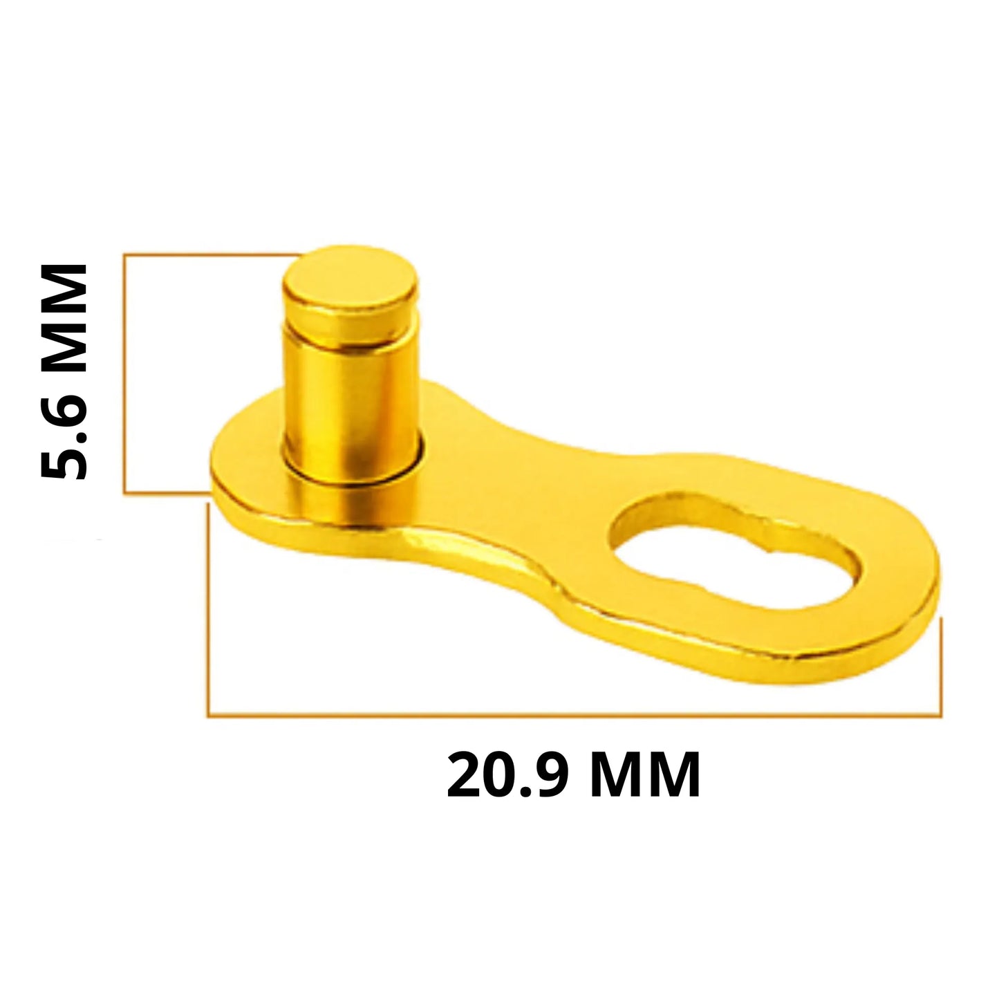 Lot de 2 attaches rapides chaîne vélo 11 vitesses – Magic Link Connector doré – vue 4