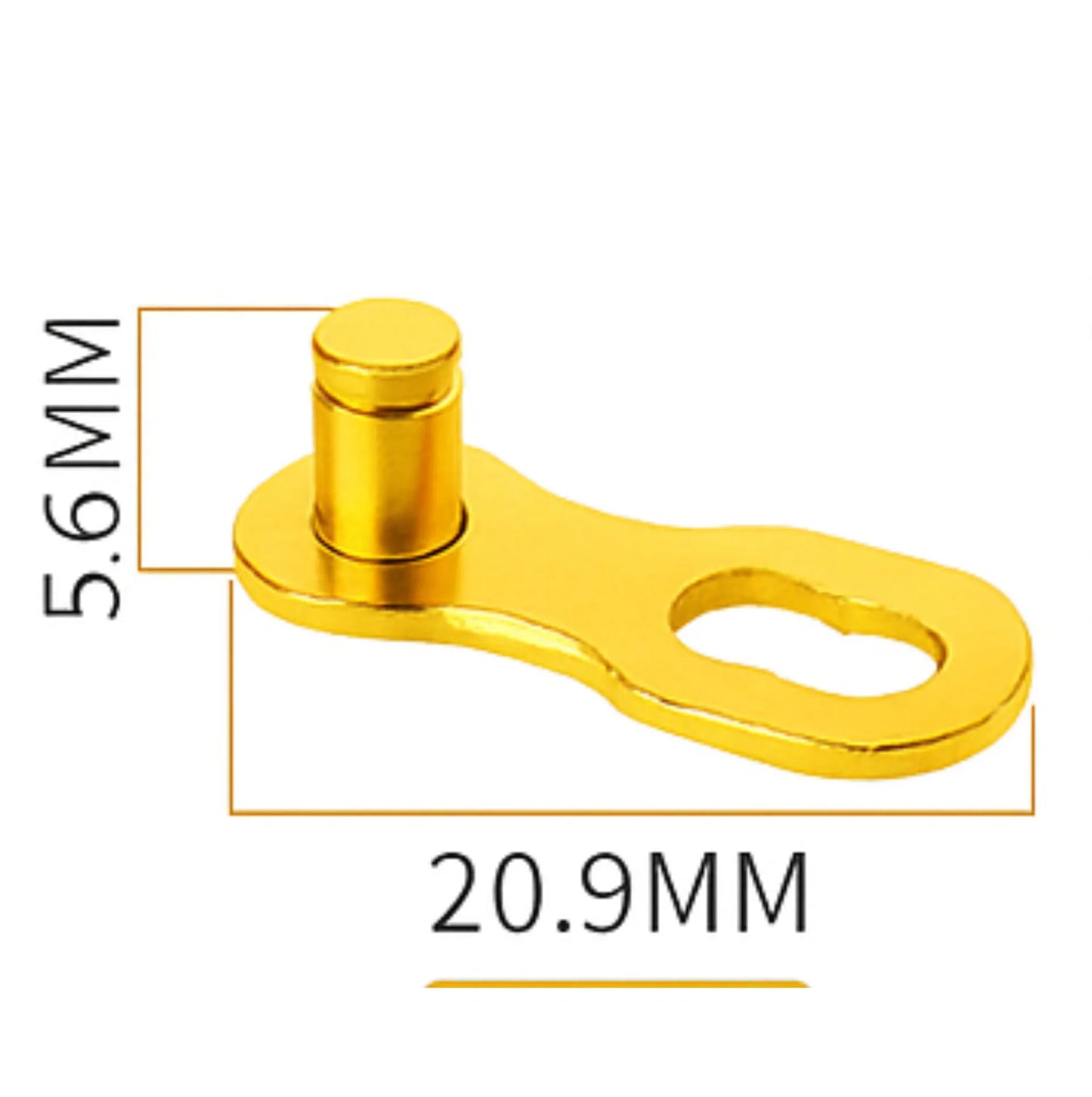 Lot de 2 attaches rapides chaîne vélo 12 vitesses – Magic Link Connector doré – vue 5