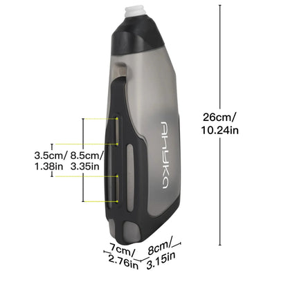 Lot de 2 bidons aérodynamiques vélo 600 ml + porte-bidons – vue 4