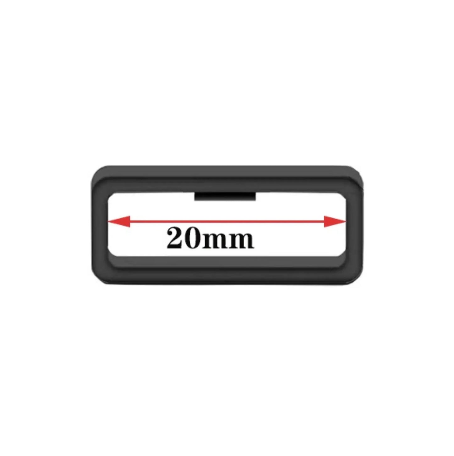 Lot de 2 boucles de maintien pour bracelet de montre – Anneaux de retenue en silicone – vue 4