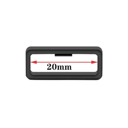 Lot de 2 boucles de maintien pour bracelet de montre – Anneaux de retenue en silicone – vue 4