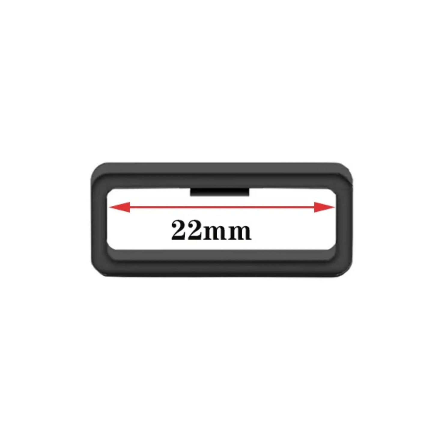 Lot de 2 boucles de maintien pour bracelet de montre – Anneaux de retenue en silicone – vue 5