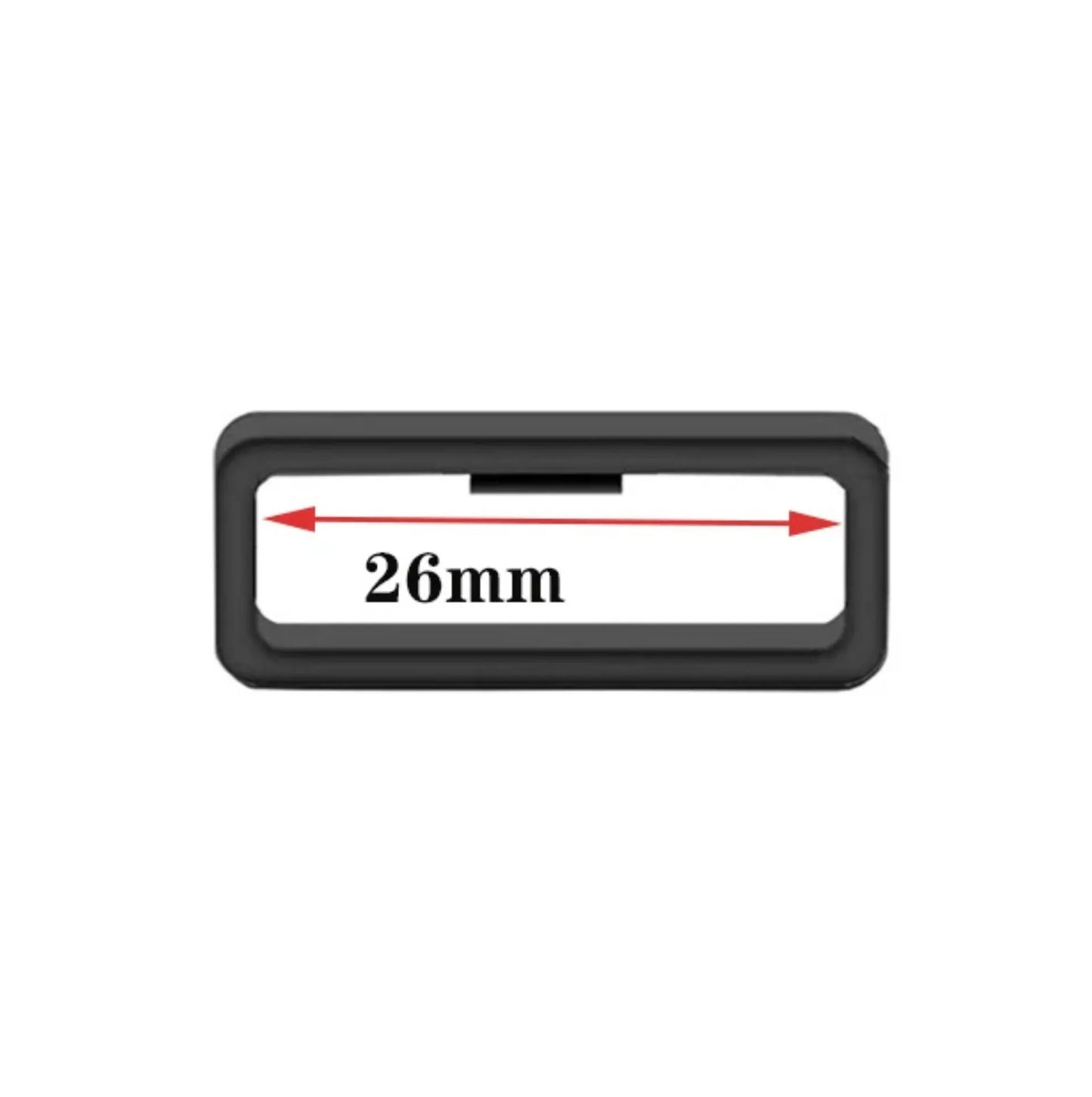 Lot de 2 boucles de maintien pour bracelet de montre – Anneaux de retenue en silicone – vue 7