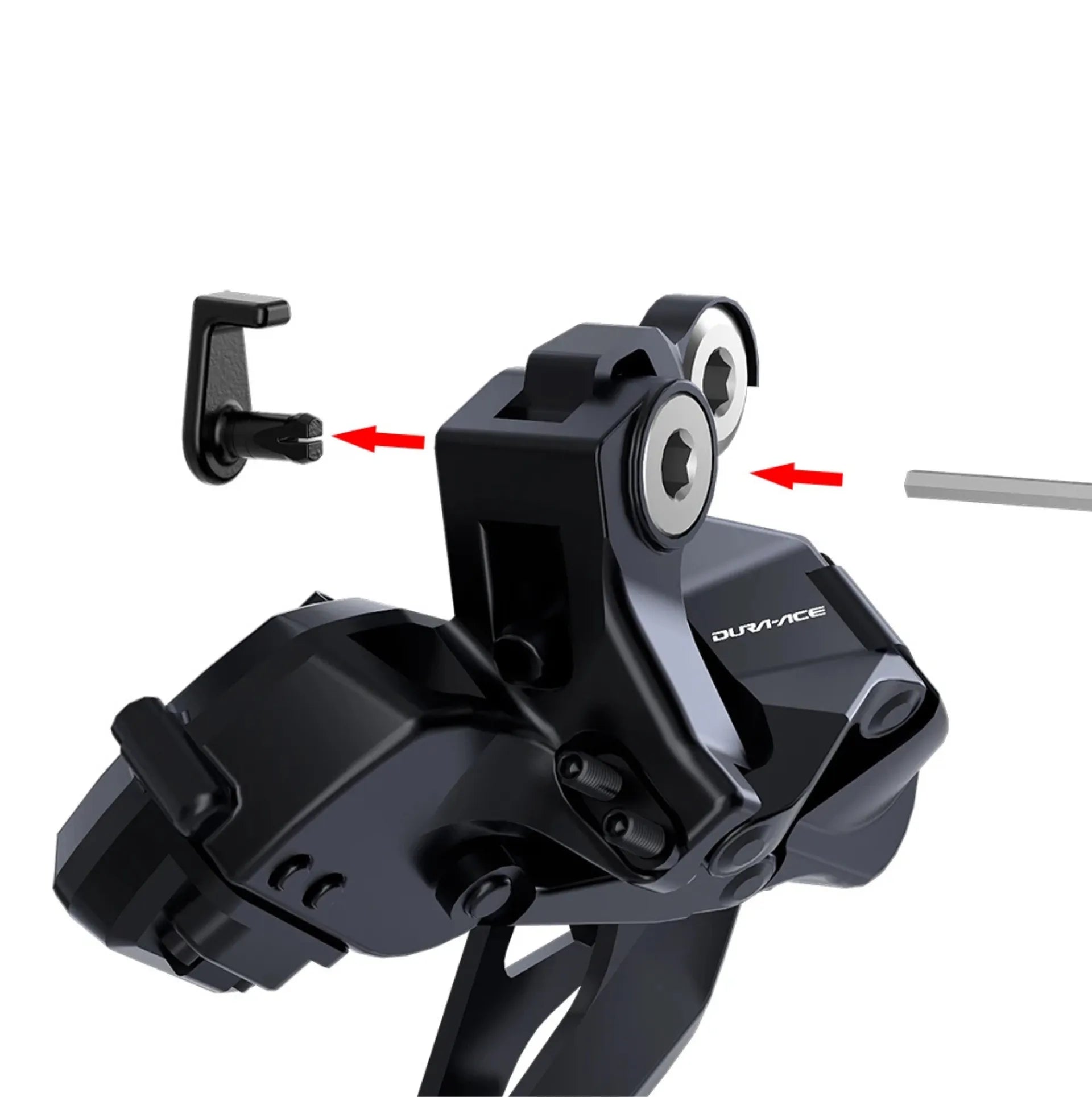Lot de 2 clips de fixation câble dérailleur arrière Shimano Di2 (impression 3D) – vue 3