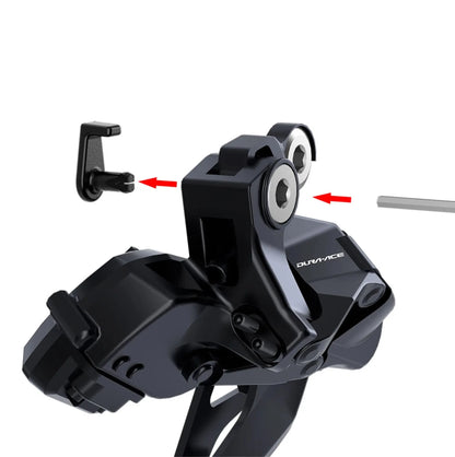 Lot de 2 clips de fixation câble dérailleur arrière Shimano Di2 (impression 3D) – vue 3